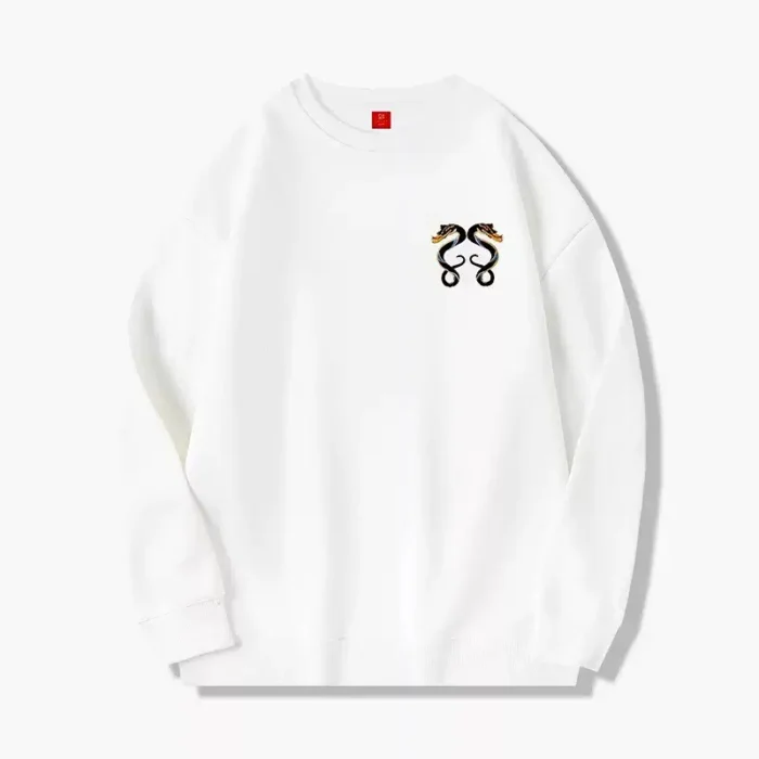 Custom Chinese 2 Snakes Pattern Sweatshirt - Image 3