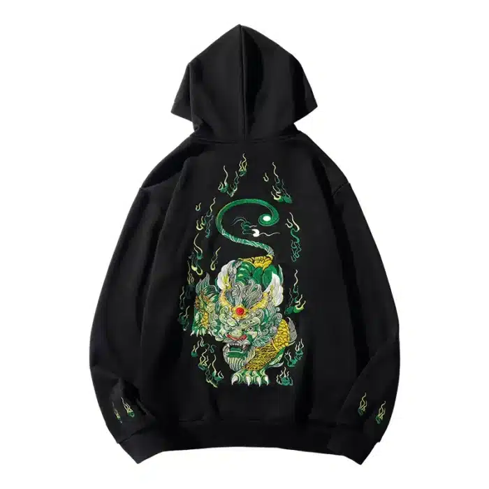 Custom Chinese Qilin Pattern Hoodie - Image 2