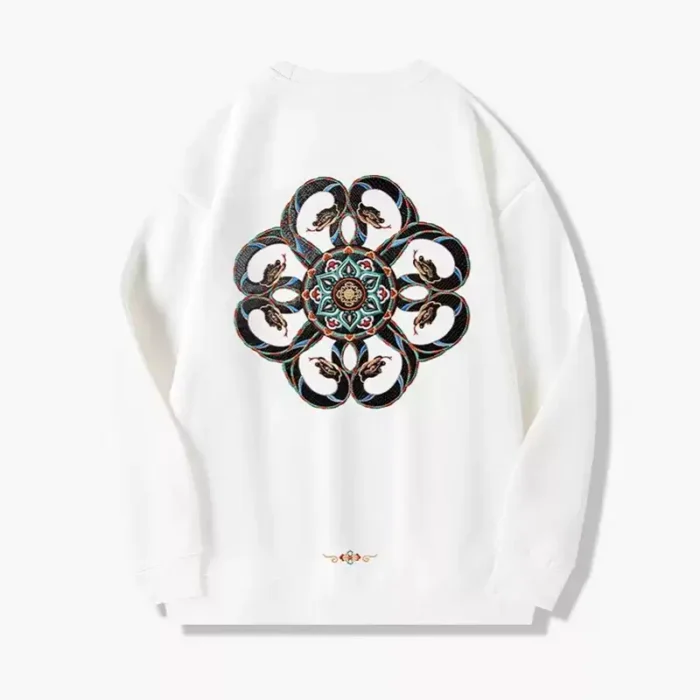 Custom Chinese 2 Snakes Pattern Sweatshirt - Image 4