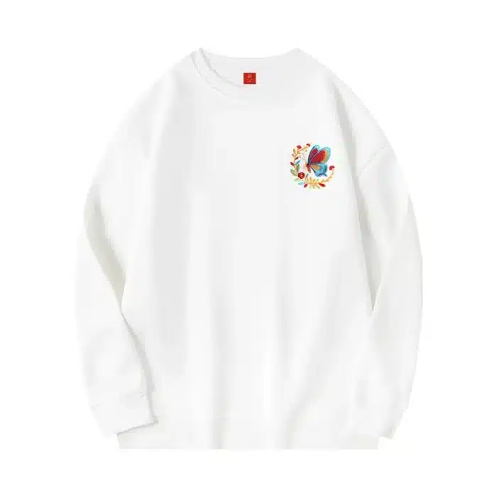 Custom Chinese Butterfly Pattern Sweatshirt - Image 3