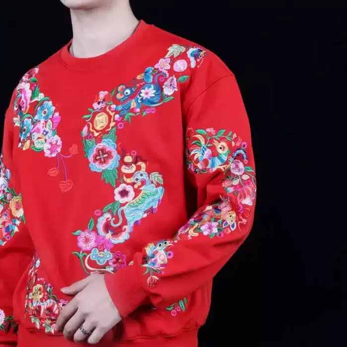 Custom 12 Chinese Zodiac Signs Pattern Sweatshirt