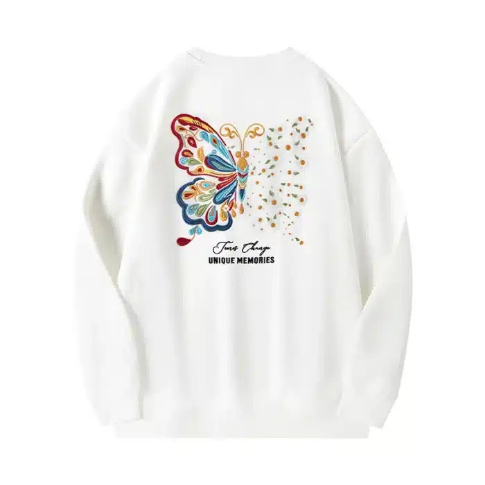 Custom Chinese Butterfly Pattern Sweatshirt - Image 4