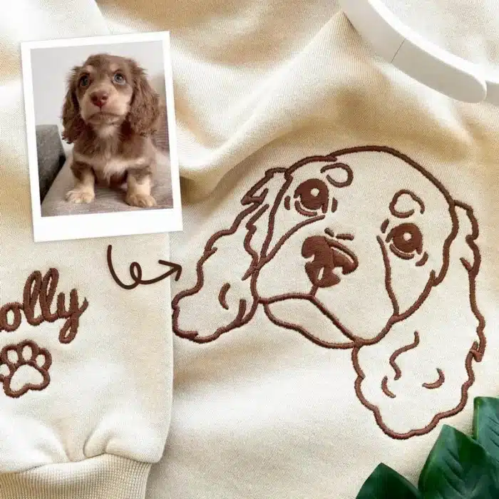 Custom Pet Outline Pattern Hoodie