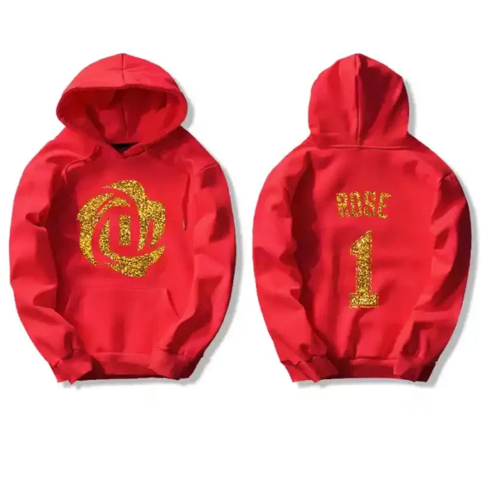 Custom Hot Stamping Yellow Gold Printing Hoodie