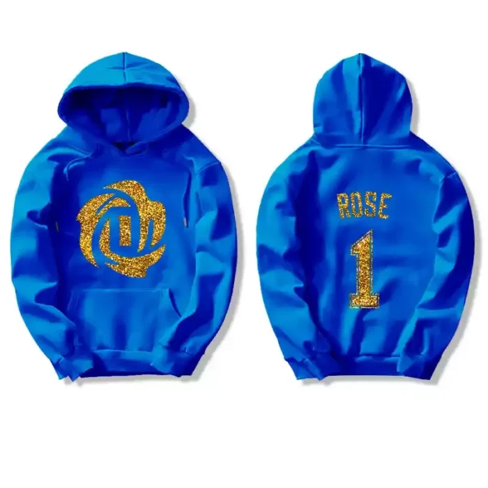 Custom Hot Stamping Yellow Gold Printing Hoodie - Image 3