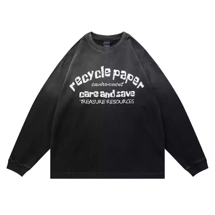 Custom Crackle Printing Sweatshirt