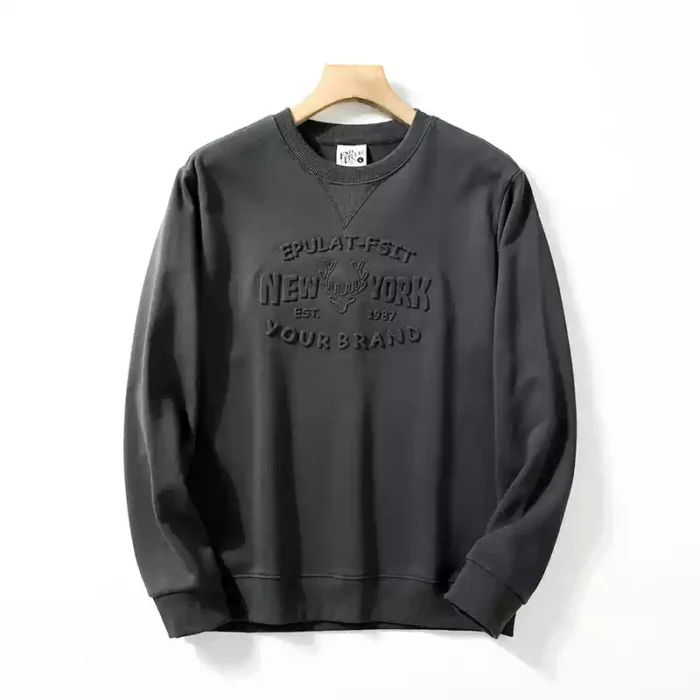 Custom Embossed Printing Sweatshirt - Image 3