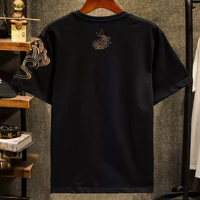 Custom Full Color Carp Pattern T-shirt - Image 2