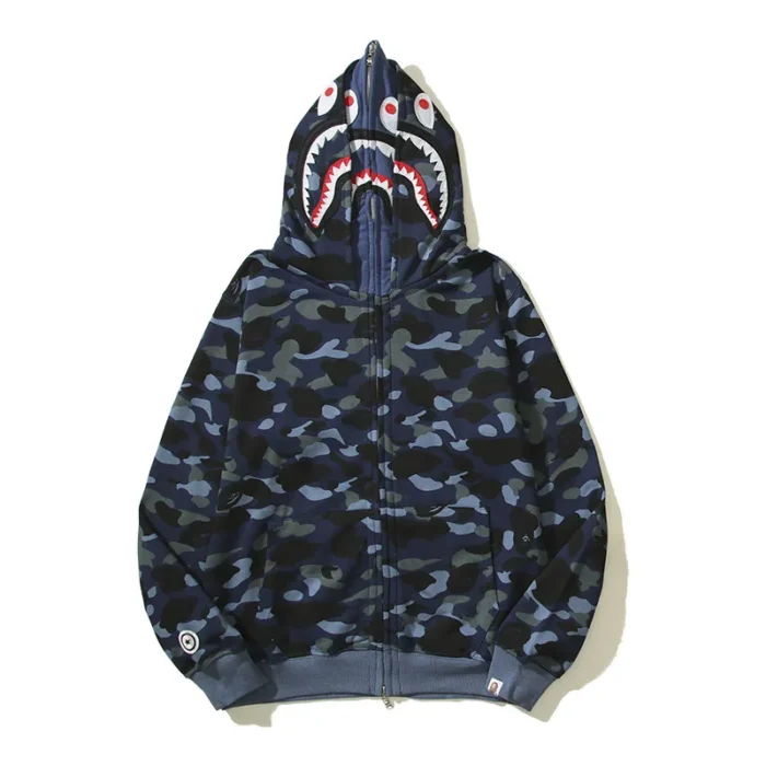 Custom Full Zip Flock Printing Hoodie - Image 5