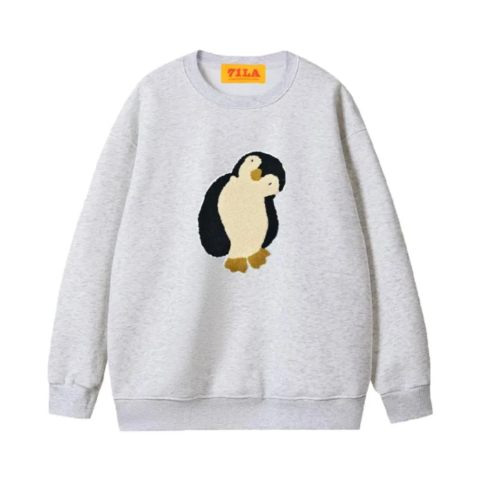 Custom Flock Printing Sweatshirt - Image 2