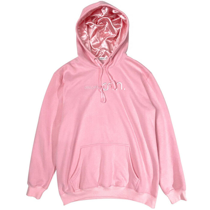 Custom Satin Lined Embroidery Hoodie - Image 3