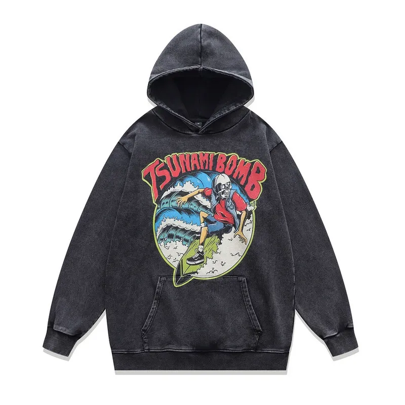 Custom Digital Direct Printing American Vintage Hoodie - Image 6