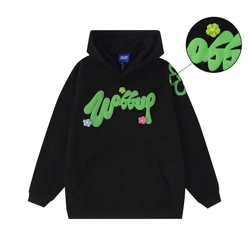 Custom Puff Printing Hoodie - Image 2